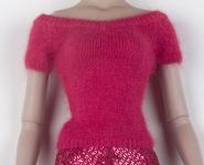 Tonner - Tyler Wentworth - Red Holiday Luxe Angora Short Sleeve - Tenue